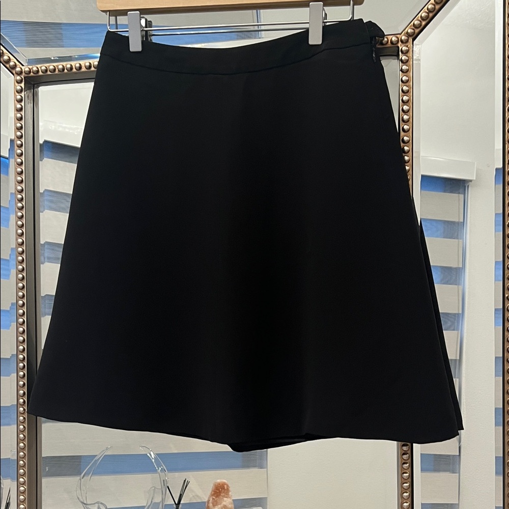 Giorgio Armani Elegant Black A-Line Skirt